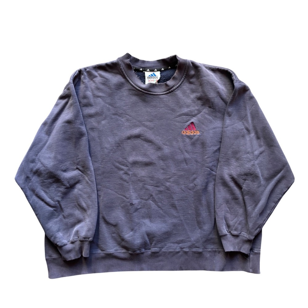 Vintage Distressed Boxy Fit Adidas Crewneck Size XL